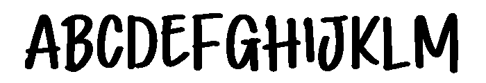 PG Muted Rights Font UPPERCASE