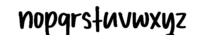 PG Muted Rights Font LOWERCASE