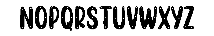 PG Nailed Amira Regular Font UPPERCASE