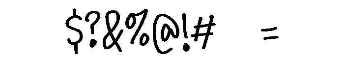 PG Natural Font OTHER CHARS