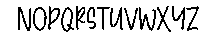PG Noireya Font UPPERCASE