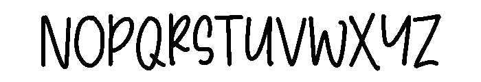 PG Noireya Font LOWERCASE