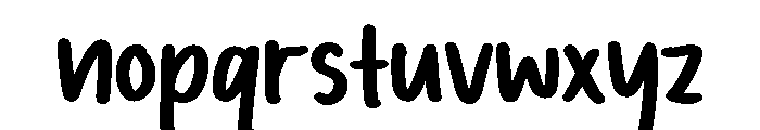 PG Nomelia Font LOWERCASE