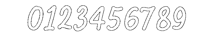 PG Norvella Outline Font OTHER CHARS