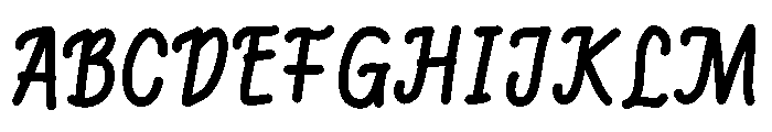 PG Norvella Regular Font UPPERCASE