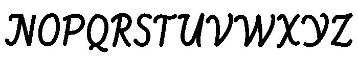 PG Norvella Regular Font UPPERCASE