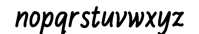 PG Norvella Regular Font LOWERCASE