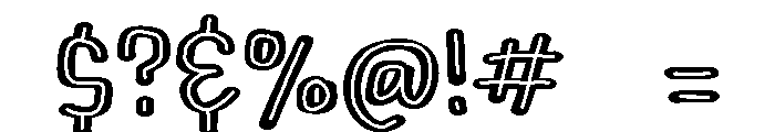 PG Novaline Monoline Font OTHER CHARS