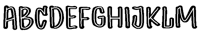 PG Novaline Monoline Font UPPERCASE