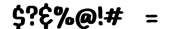 PG Novaline Font OTHER CHARS
