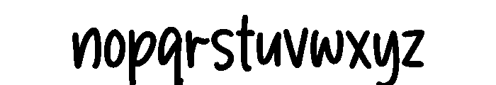 PG November Font LOWERCASE