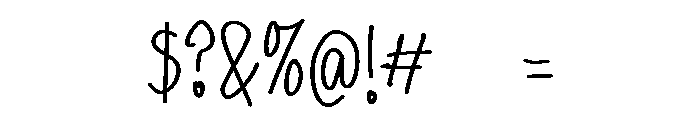 PG Opaline Notes Font OTHER CHARS