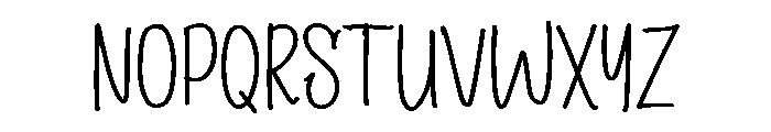 PG Opaline Notes Font UPPERCASE