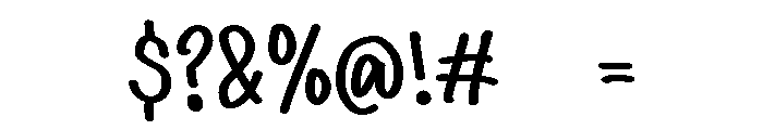 PG Opalink Font OTHER CHARS