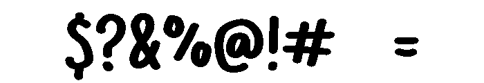 PG Peachy Types Regular Font OTHER CHARS
