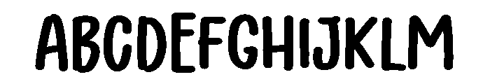 PG Peachy Types Regular Font UPPERCASE