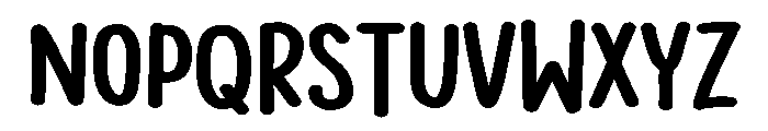 PG Peachy Types Regular Font UPPERCASE