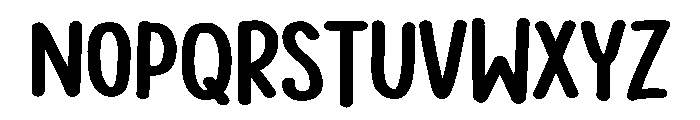 PG Peachy Types Regular Font LOWERCASE