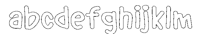 PG Petalune Outline FONT