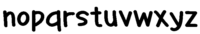 PG Petalune Regular Font LOWERCASE