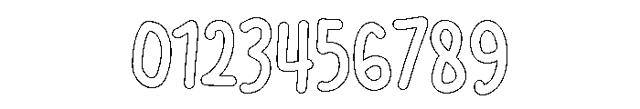 PG Petraline Outline Font OTHER CHARS