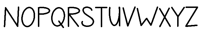 PG Pinkie Regular Font UPPERCASE