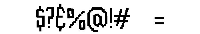 PG Pixel Display Regular Font OTHER CHARS