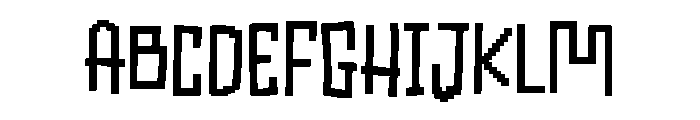 PG Pixel Display Regular Font UPPERCASE