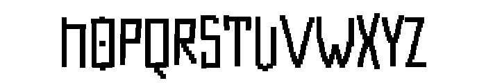 PG Pixel Display Regular Font UPPERCASE