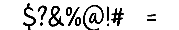 PG Pumpkin Regular Font OTHER CHARS