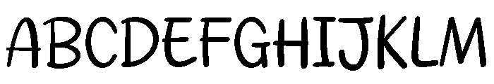 PG Pumpkin Regular Font UPPERCASE