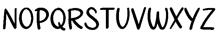 PG Pumpkin Regular Font UPPERCASE