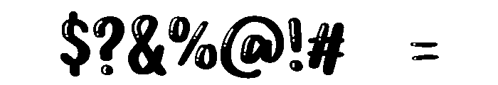 PG Quick Bubble Font OTHER CHARS