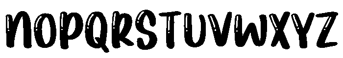 PG Quick Bubble Font UPPERCASE