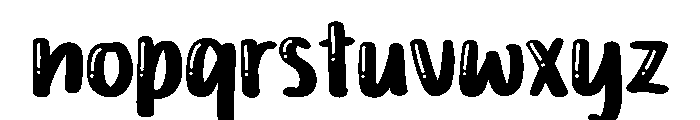 PG Quick Bubble Font LOWERCASE