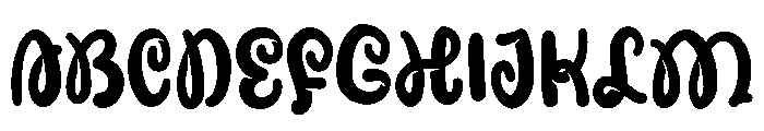 PG Quicken Shadow Font UPPERCASE