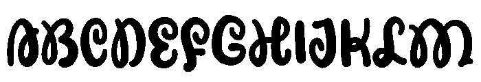 PG Quicken Font UPPERCASE