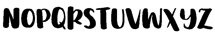 PG Quicklash Font UPPERCASE