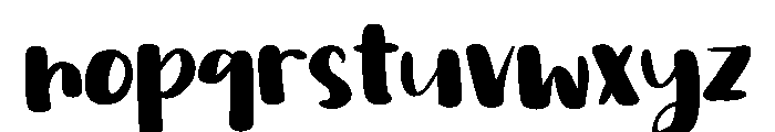 PG Quicklash Font LOWERCASE