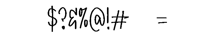 PG Quicklines Regular Font OTHER CHARS