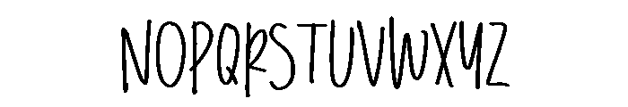 PG Quicklines Regular Font LOWERCASE