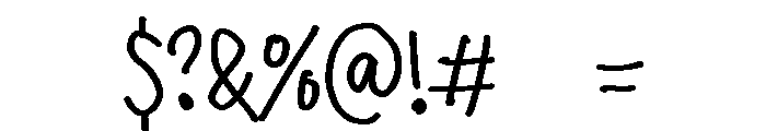 PG Quicknotes Regular Font OTHER CHARS