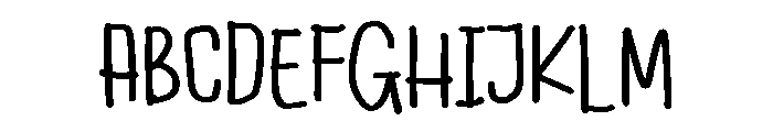 PG Quicknotes Regular Font UPPERCASE