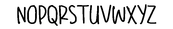 PG Quicknotes Regular Font UPPERCASE
