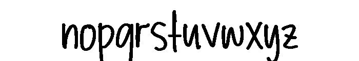 PG Quicknotes Regular Font LOWERCASE