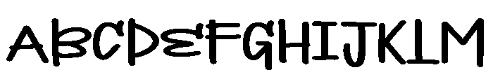 PG Quiet Sunday Font UPPERCASE