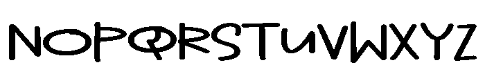 PG Quiet Sunday Font UPPERCASE