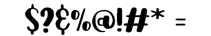 PG Quincy Regular Font OTHER CHARS