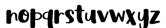 PG Quincy Regular Font LOWERCASE