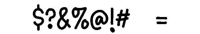 PG Rainbow Dreams Font OTHER CHARS